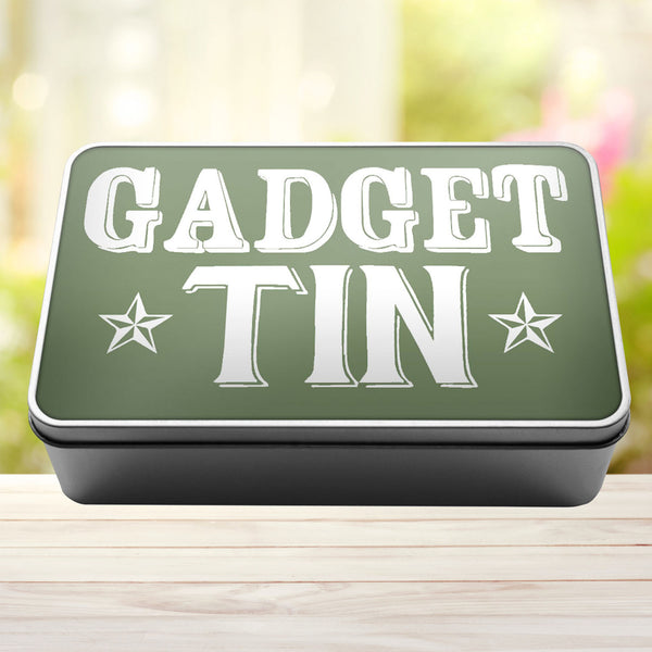 Gadget Tin Storage Rectangle Tin - 12