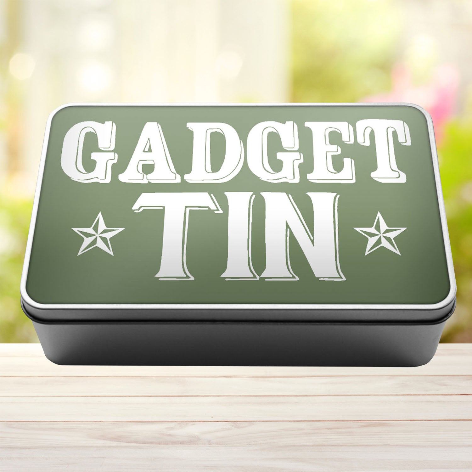 Gadget Tin Storage Rectangle Tin