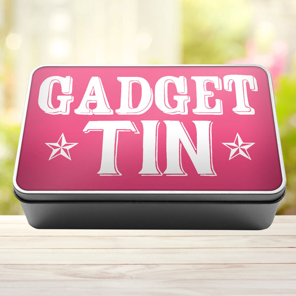 Gadget Tin Storage Rectangle Tin - 8