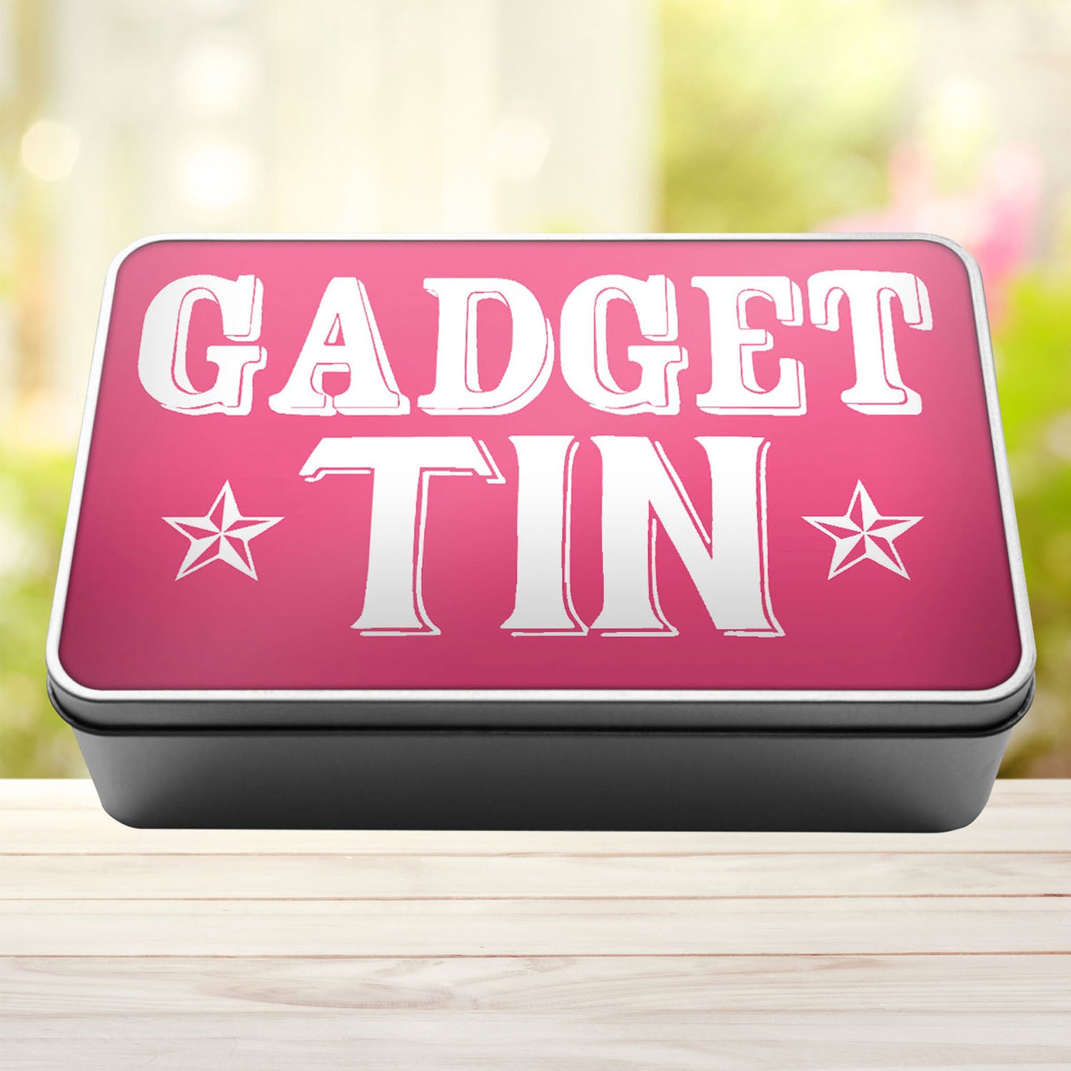 Gadget Tin Storage Rectangle Tin