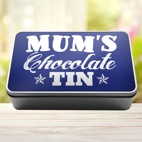 Buy royal-blue Mums Chocolate Storage Rectangle Tin