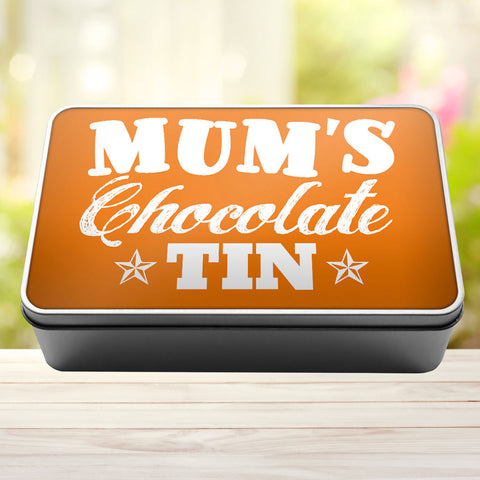 Buy orange Mums Chocolate Storage Rectangle Tin