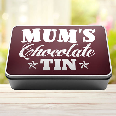 Buy burgundy Mums Chocolate Storage Rectangle Tin