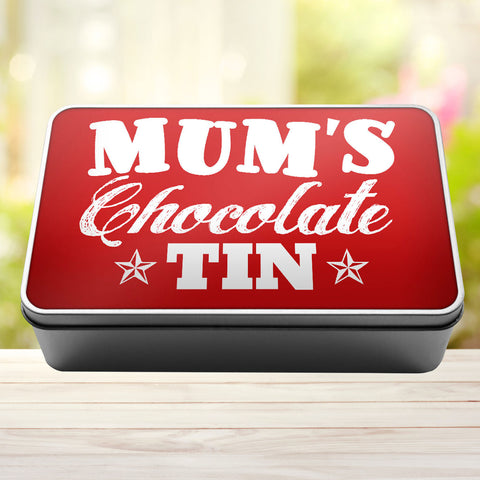 Buy red Mums Chocolate Storage Rectangle Tin