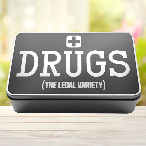 Drugs The Legal Variety Storage Rectangle Tin - 6