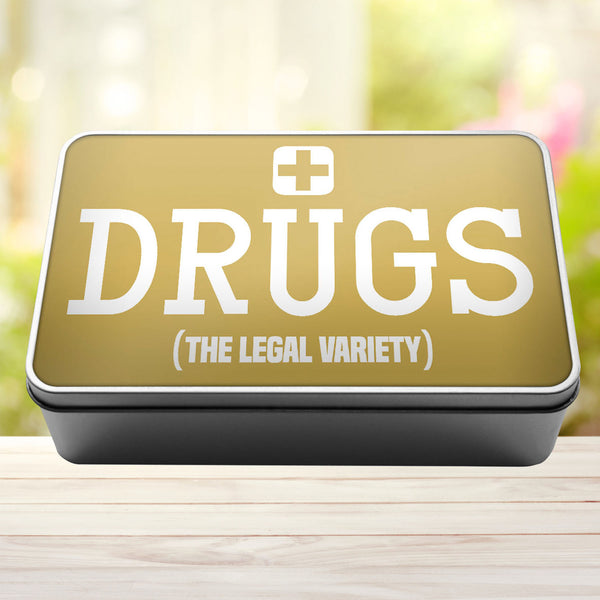Drugs The Legal Variety Storage Rectangle Tin - 5