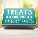 Treats For The Furry Ones Dog Biscuit Dog Treats Storage Rectangle Tin - 14