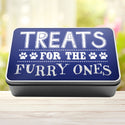 Treats For The Furry Ones Dog Biscuit Dog Treats Storage Rectangle Tin - 11