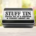 Stuff Tin Chuck Me In A Drawer And Forget About Me Storage Rectangle Tin - 2