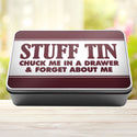 Stuff Tin Chuck Me In A Drawer And Forget About Me Storage Rectangle Tin - 4