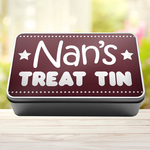 Buy burgundy Nan&#39;s Treat TIn Storage Rectangle Tin
