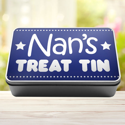 Buy royal-blue Nan&#39;s Treat TIn Storage Rectangle Tin