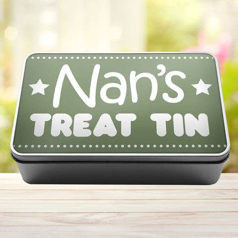 Buy sage-green Nan&#39;s Treat TIn Storage Rectangle Tin