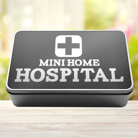 Buy grey Mini Home Hospital Storage Rectangle Tin