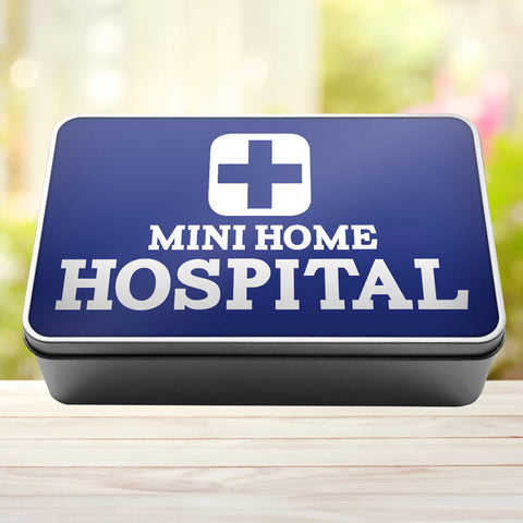 Buy royal-blue Mini Home Hospital Storage Rectangle Tin