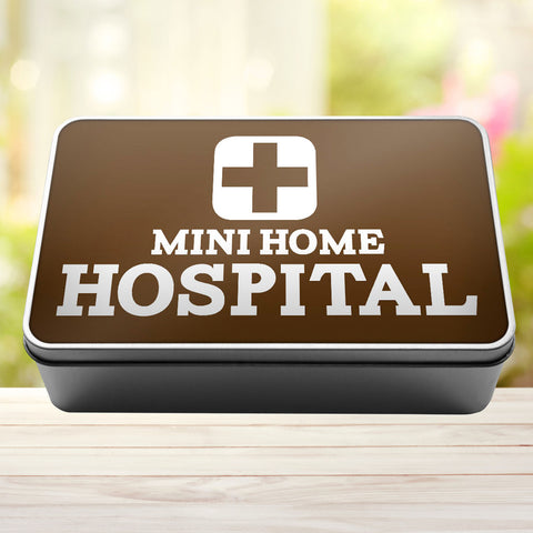 Buy brown Mini Home Hospital Storage Rectangle Tin