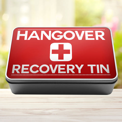 Buy red Hangover Recovery Tin Storage Rectangle Tin