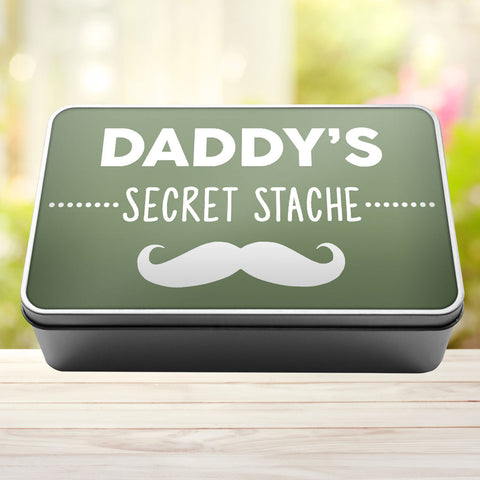 Buy sage-green Daddy&#39;s Secret Stache Stash Tin Storage Rectangle Tin