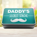 Daddy's Secret Stache Stash Tin Storage Rectangle Tin - 14