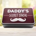 Daddy's Secret Stache Stash Tin Storage Rectangle Tin - 4