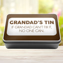 Grandad's Tin If Grandad Can't Fix It No One Can Tin Storage Rectangle Tin - 3