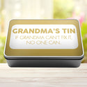 Grandma's Tin If Grandma Can't Fix It No One Can Tin Storage Rectangle Tin - 5