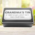 Grandma's Tin If Grandma Can't Fix It No One Can Tin Storage Rectangle Tin - 7