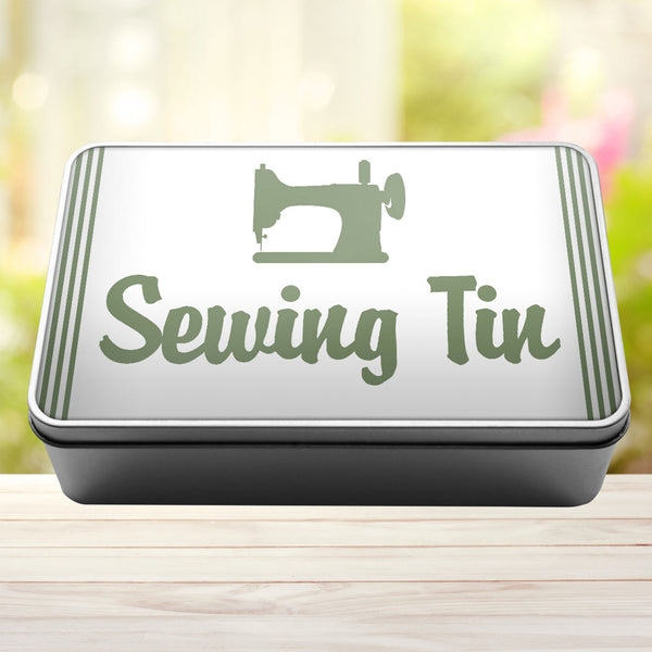 Sewing Tin Storage Rectangle Tin - 12