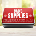 Dad's Supplies Provisions and Sustenance Tin Storage Rectangle Tin - 10