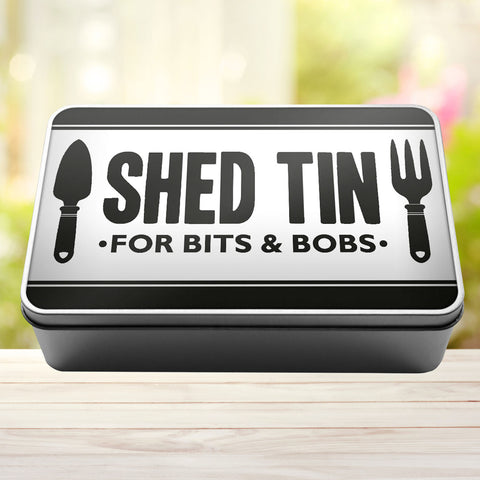 Shed Tin For Bits And Bobs Storage Rectangle Tin - 0