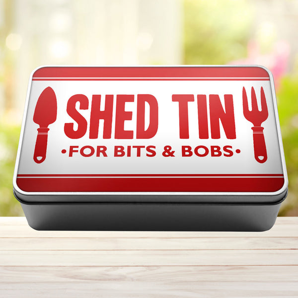 Shed Tin For Bits And Bobs Storage Rectangle Tin - 10