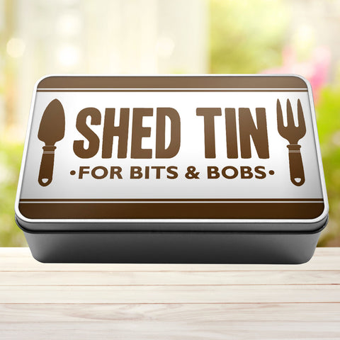 Shed Tin For Bits And Bobs Storage Rectangle Tin