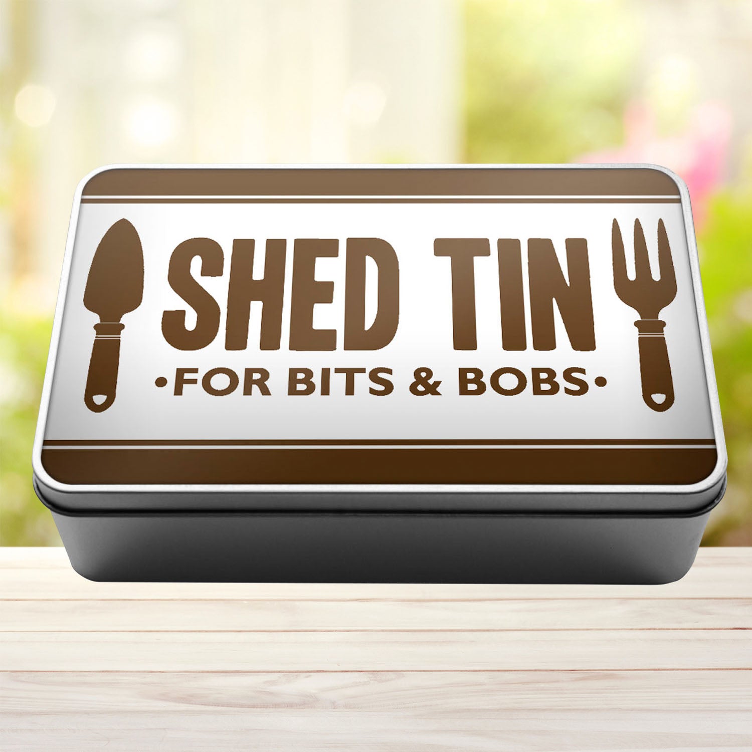 Shed Tin For Bits And Bobs Storage Rectangle Tin