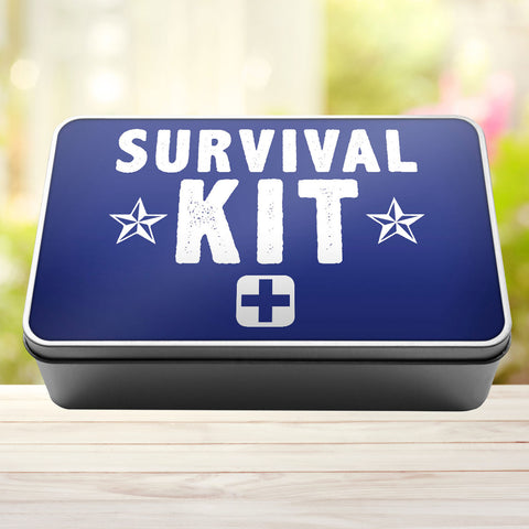 Buy royal-blue Survival Kit Storage Rectangle Tin