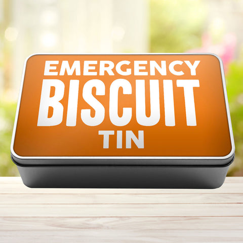 Buy orange Emergency Biscuit Tin Storage Rectangle Tin