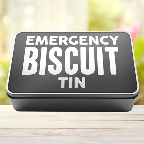 Buy grey Emergency Biscuit Tin Storage Rectangle Tin