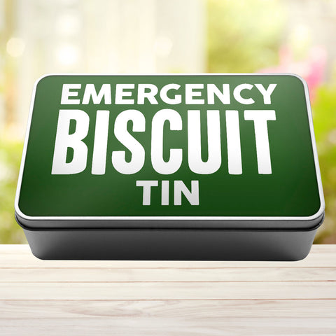Buy green Emergency Biscuit Tin Storage Rectangle Tin
