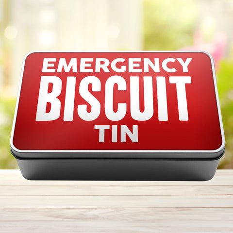 Buy red Emergency Biscuit Tin Storage Rectangle Tin