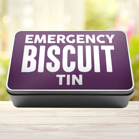 Buy purple Emergency Biscuit Tin Storage Rectangle Tin