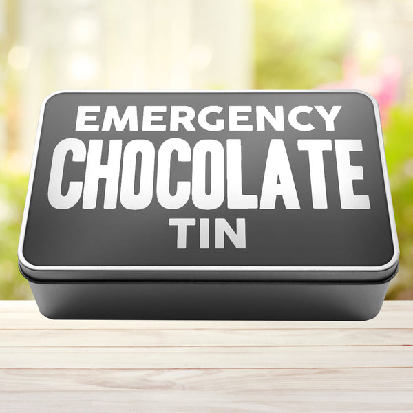 Emergency Chocolate Tin Storage Rectangle Tin - 6