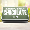 Emergency Chocolate Tin Storage Rectangle Tin - 12
