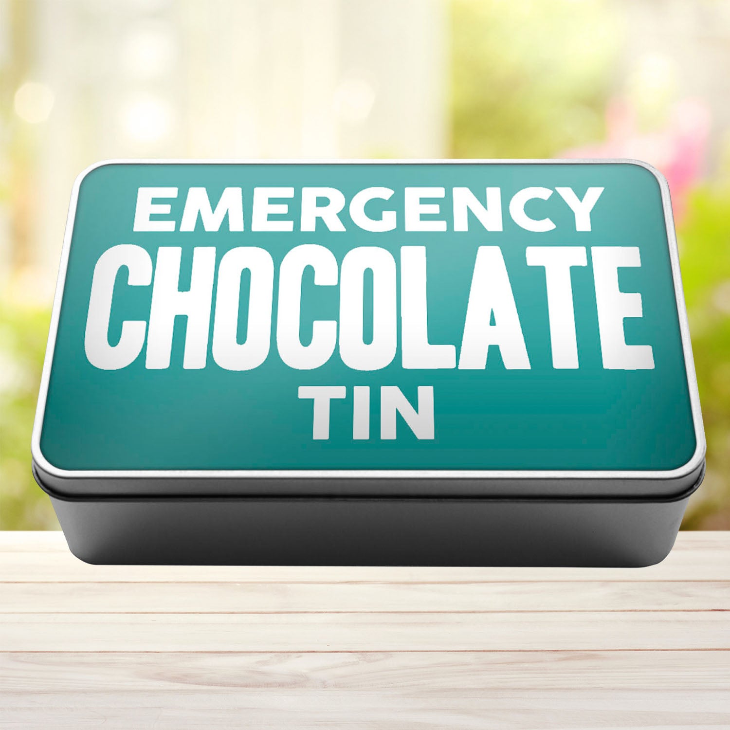 Emergency Chocolate Tin Storage Rectangle Tin