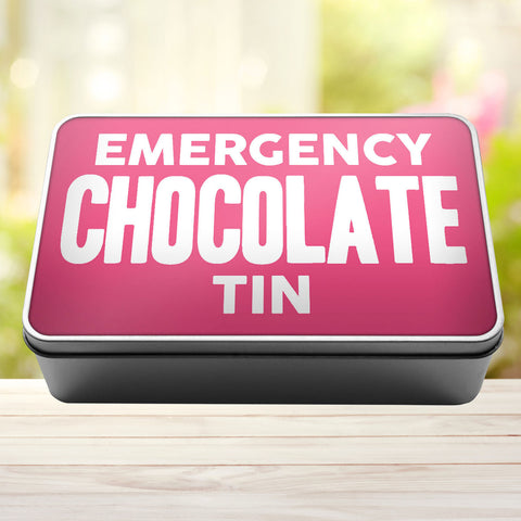 Buy pink Emergency Chocolate Tin Storage Rectangle Tin