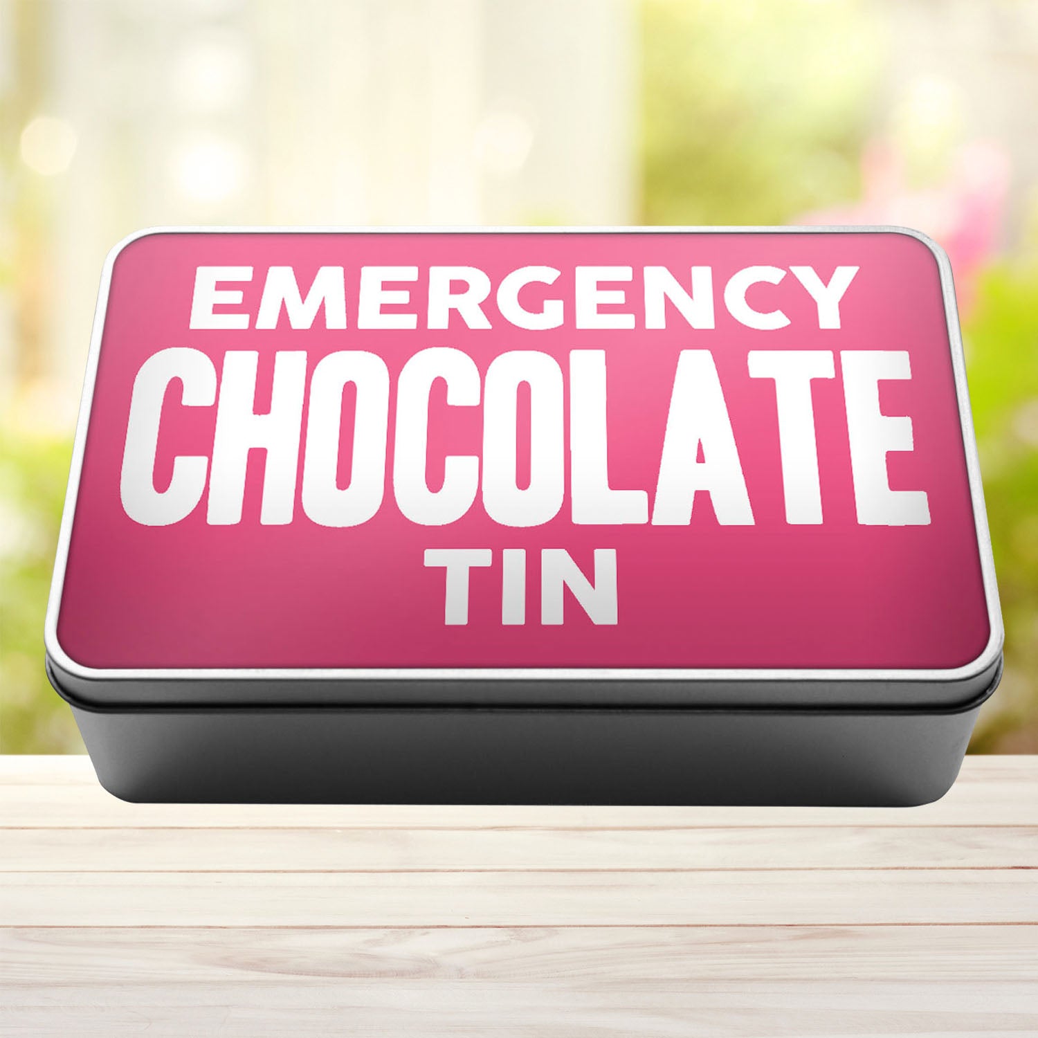 Emergency Chocolate Tin Storage Rectangle Tin