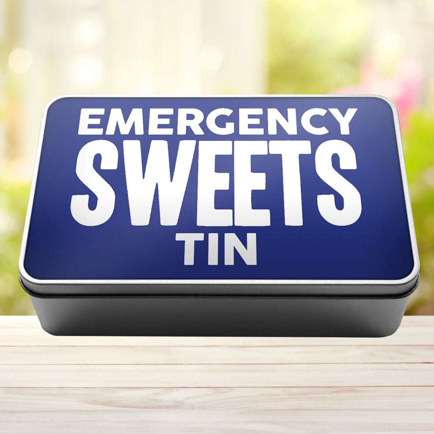 Emergency Sweets Tin Storage Rectangle Tin