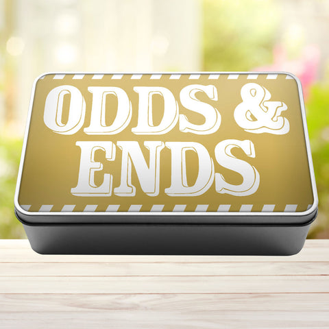 Buy gold Odds And Ends Tin Storage Rectangle Tin