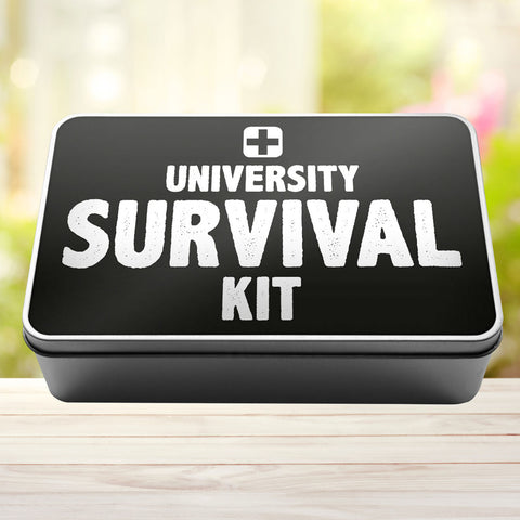 University Survival Kit Tin Storage Rectangle Tin - 0