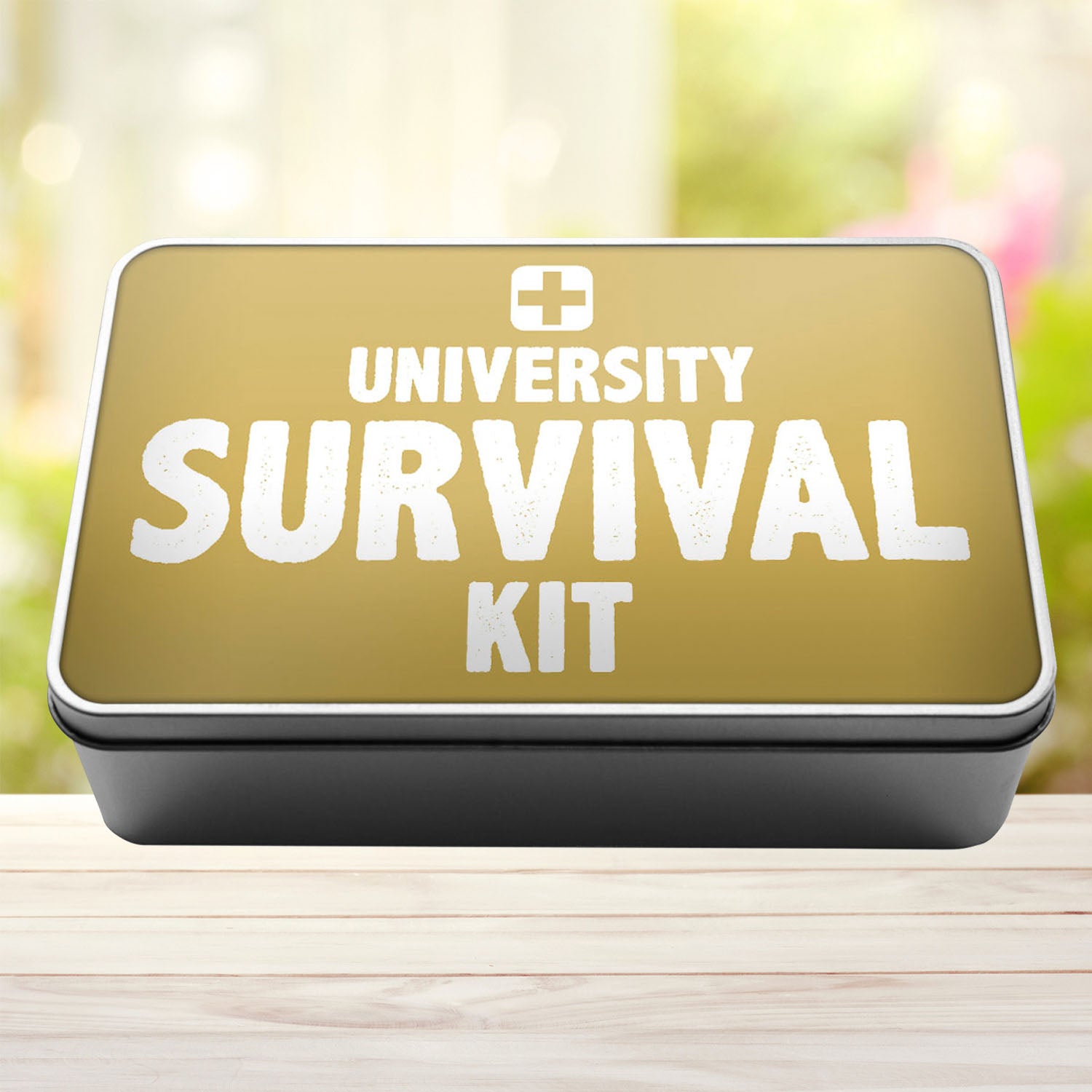 University Survival Kit Tin Storage Rectangle Tin