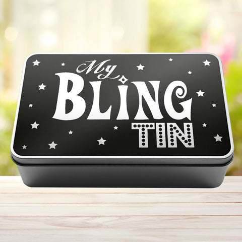 Buy black My Bling Tin Storage Rectangle Tin