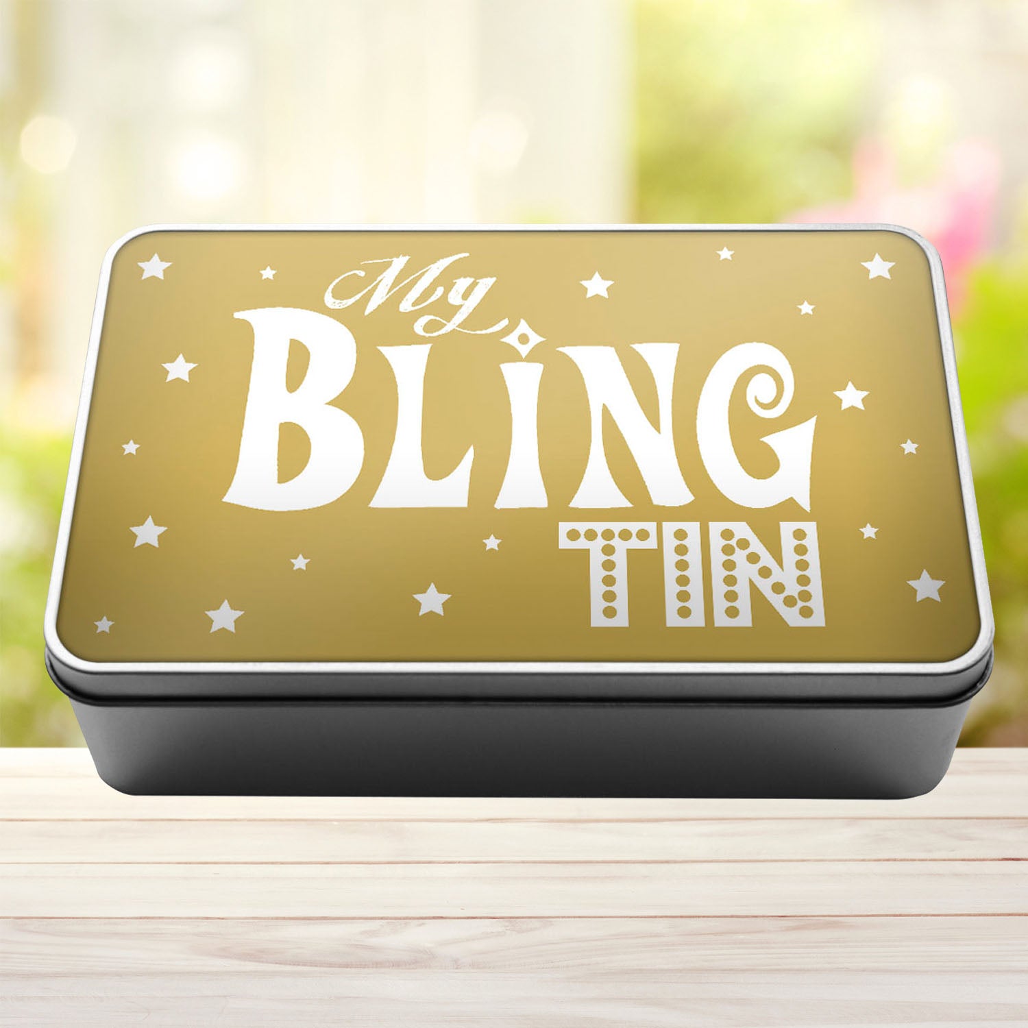 My Bling Tin Storage Rectangle Tin